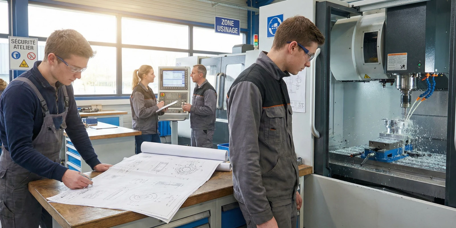 Métiers de l'usinage exemples concrets pour te projeter