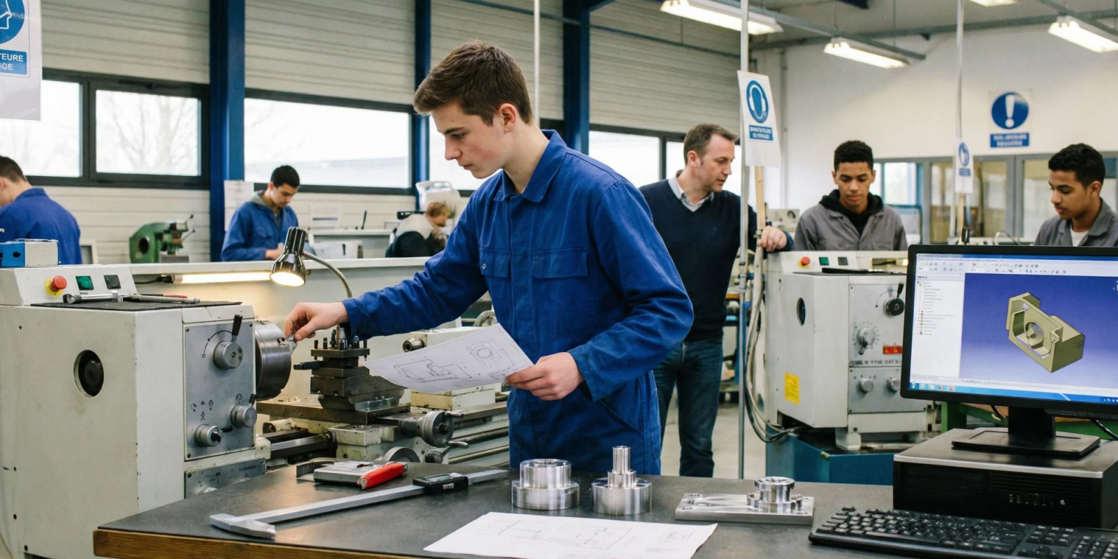 Programme Technicien en : Réalisation de Produits Mécaniques que vas-tu apprendre